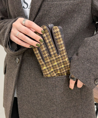 【CASSELINI/キャセリーニ】柄×モチーフ刺しゅうグローブ