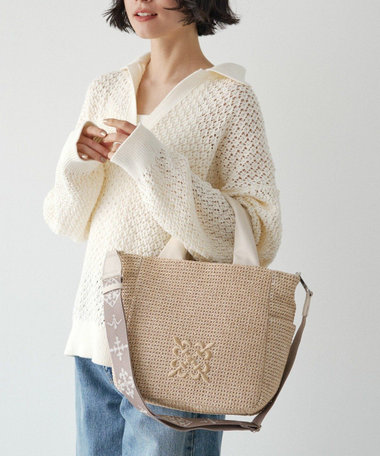 ナイロンラフィアユーティリティ2WAYトートバッグ(CE-1711)