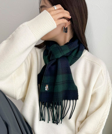 Roster Bear刺しゅうマフラー