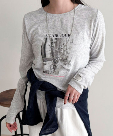 シアーphotoロンTシャツ