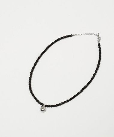 【MAQWEL/マクウェル】ドロップトップビーズネックレス