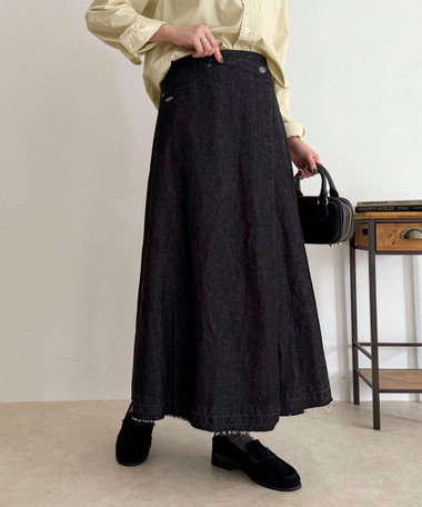 【GEVACO/ゲバコ】デニムプリーツスカート