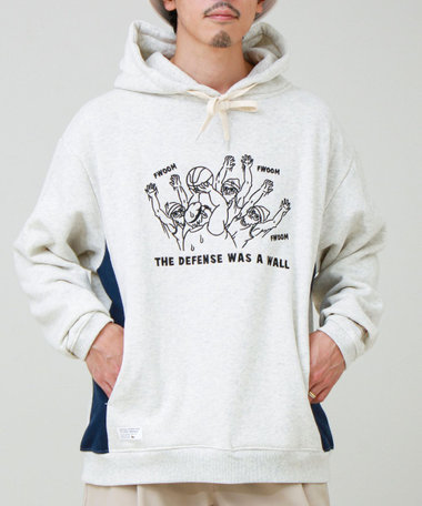 Duckster/ダックスター】ユニセックス 名場面刺繍パーカー（6-0097-3