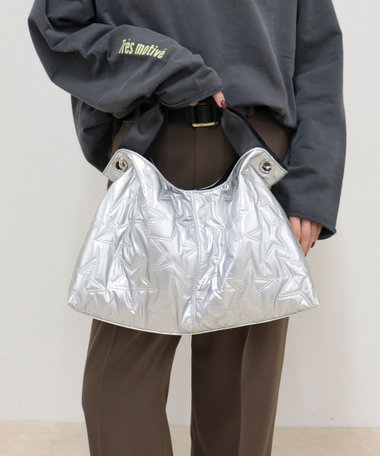 星キルト2WAYトートバッグ