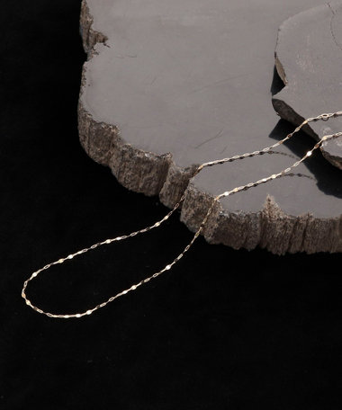 【grace grace/グラスグラス】10Kペタルチェーンショートネックレス(40cm )