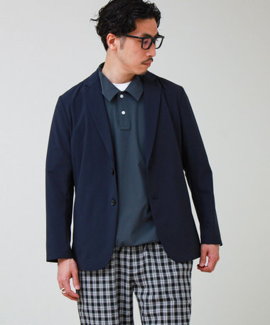 【COOLMAX/セットアップ着用可能】ポリトロテーラードジャケット