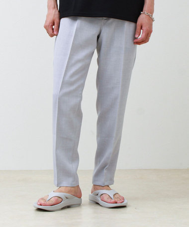 【セットアップ対応】リネンライクキャンバスパンツ