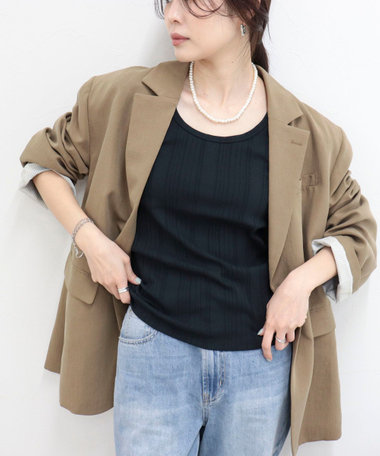 ランダムテレコタンクトップ