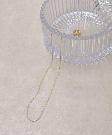 ねじりチェーンミディネックレス