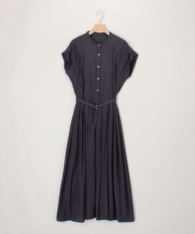 キュプラルックタックワンピース