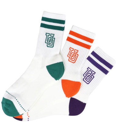 ［WEB限定 SPECIAL PRICE！］【3足セット】【UNIVERSAL OVERALL/ユニバーサルオーバーオール】ロゴ ソックス
