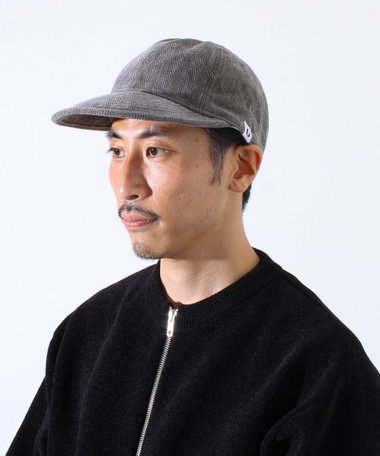 【GLOSTER/グロスター】ヘリンボーン ロングブリムキャップ