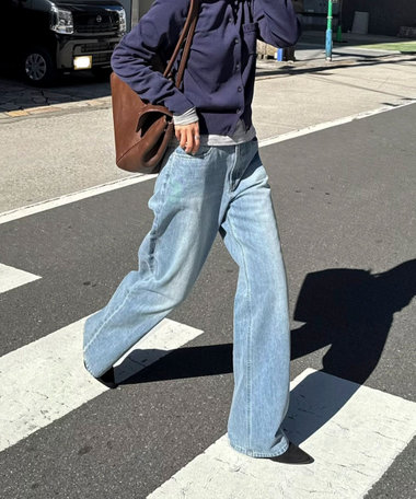 【@sora_522m企画】BASIC STRAIGHT LIGHT DENIM