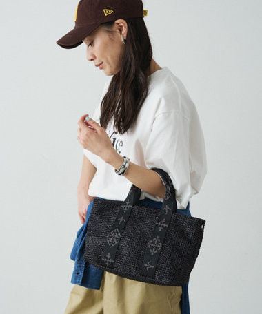 ナイロンラフィアデイリーミニトートバッグ(CE-1712)