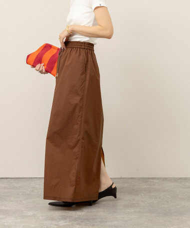 《セットアップ対応》【MAQWEL/マクウェル】ウォッシャブルシアースカート