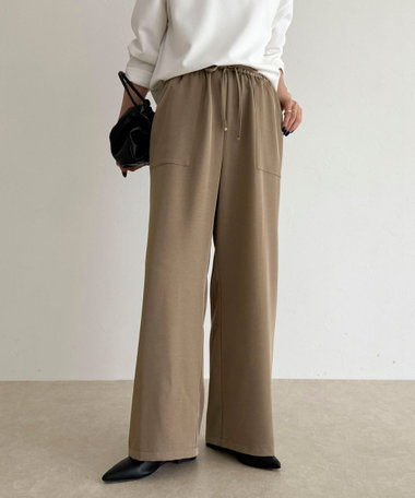 ツイルサテンイージーパンツ