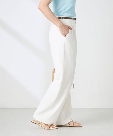 新品未使用　ノーリーズ　NOLLEY'S　24SS　ストレッチスリムパンツ　ホワイト　　タグ付き ウォッシャブルイージースリムパンツ | ノーリーズ(NOLLEY'S) | マルイ