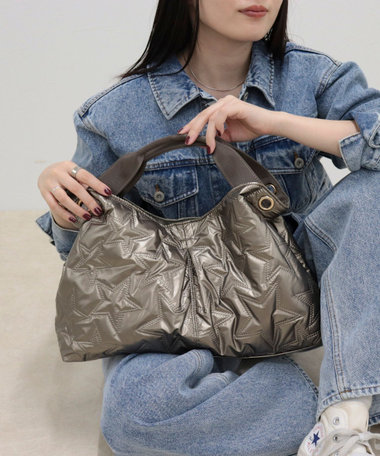 星キルト2WAYトートバッグ