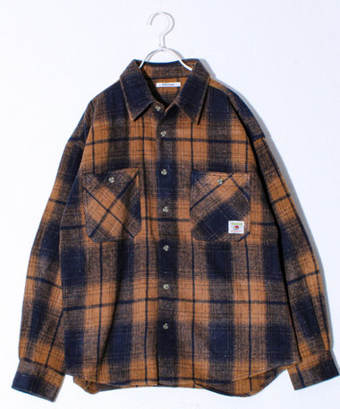 【FREDYMAC/フレディマック】オンブレネルシャツ