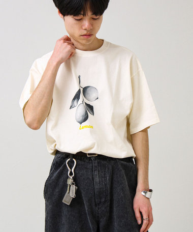 【モノトーン果実図鑑】フルーツプリントTシャツ