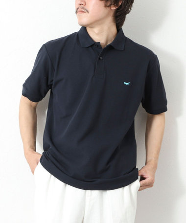 【WEB限定】《ビジカジ対応》クジラ刺繍 ドライカノコ ユーティリティポロ ビズポロ 25SS