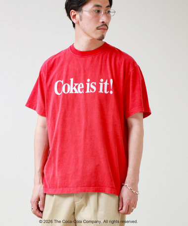 【GOOD ROCK SPEED】Coca-Cola ロゴプリントTシャツ