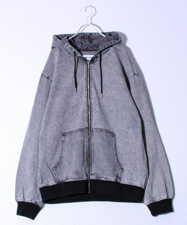 ［WEB限定 SPECIAL PRICE！］【好評につき再登場】デニムフルジップパーカー