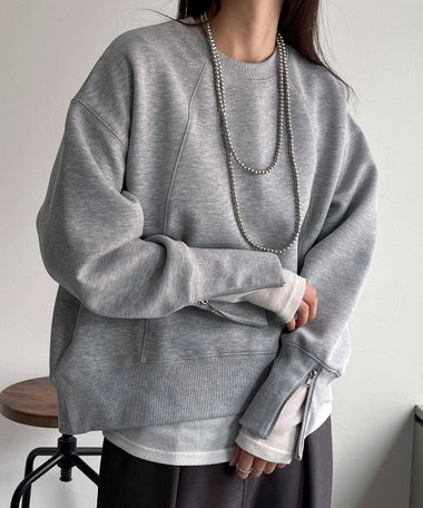 スウェットジャケット　ノーリーズ　グレイ スウェット｜トップス｜複数ブランド｜women（WOMEN）｜NOLLEY'S