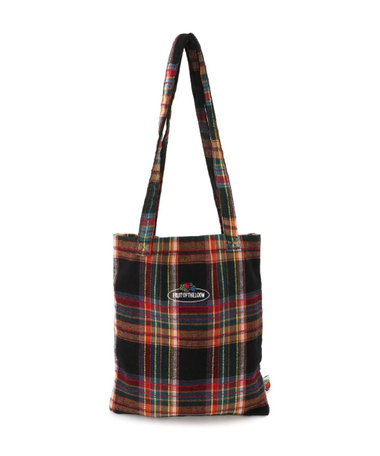 【FRUIT OF THE LOOM】TARTAN CHECK TOTE BAG