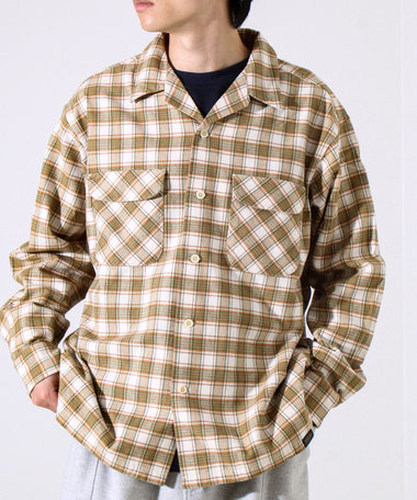 【PENDLETON】Open Collar Shirt オープンカラーシャツ