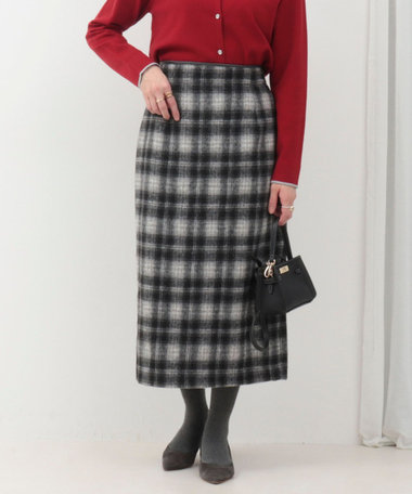 起毛ソフトチェックスカート