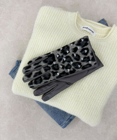 【CASSELINI/キャセリーニ】柄×モチーフ刺しゅうグローブ