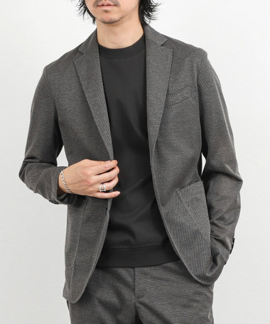 《ビジカジ/セットアップ対応》強撚バスケット イージージャケット 26SS