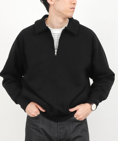 【BATONER/バトナー】HIGH BULKY JUMBERCA URAKE HALF ZIP ジャンベルカ 裏毛ハーフジップ 26AW