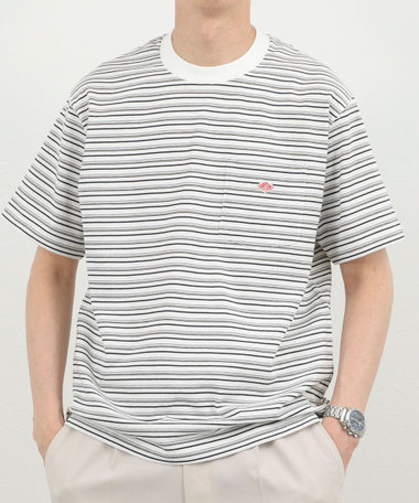 【DANTON/ダントン】POCKET T-SHIRT STRIPE 26SS（DT-C0198 TCB STRIPE）