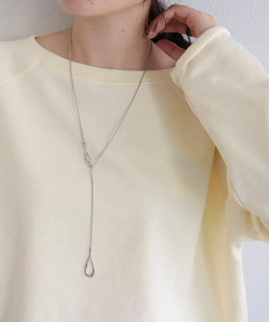 メタルドロップアジャストフックネックレス