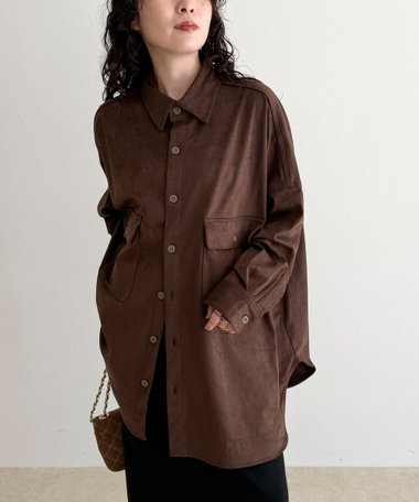 【LANCER CLOTHING CORPORATION】OVER SHIRTS SUEDE