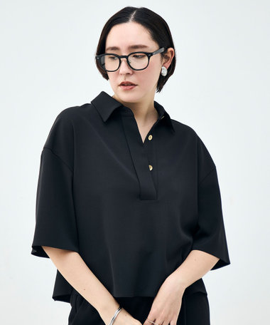 《セットアップ対応》ウォッシャブルイージーツイルシャツ