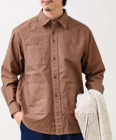 【ユーティリティシャツ】ダックポケットシャツ