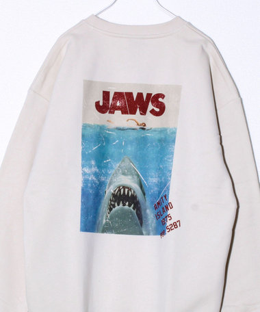 【E.T. & JAWS】UNISEX ヴィンテージ風 裏起毛スウェット