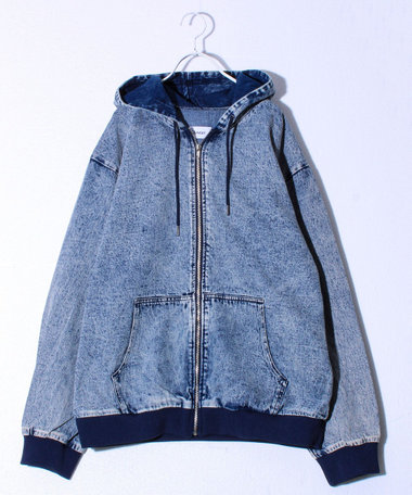 ［WEB限定 SPECIAL PRICE！］【好評につき再登場】デニムフルジップパーカー