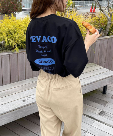 【GEVACO/ゲバコ】バックプリントオーバーサイズTシャツ