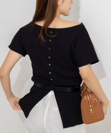 ウォッシャブルスリット2WAYプルオーバー