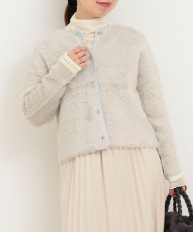 フォックスタッチニット カーディガン