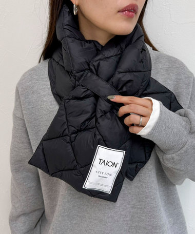 【TAION/タイオン】CITYダウンスカーフ