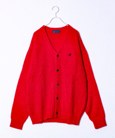 【実績品番/UNISEX/別注柄あり】【BHPC】モヘヤタッチニットカーディガン