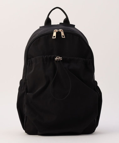 GATHERED NYLON BACKPACK
