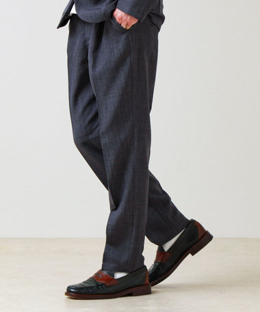 【セットアップ対応】リネンライクキャンバスパンツ