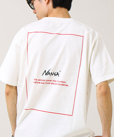 【NANGA×GLOSTER】別注1 Rect Backprint Tee