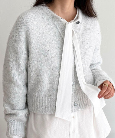 ボウタイギャザーブラウス